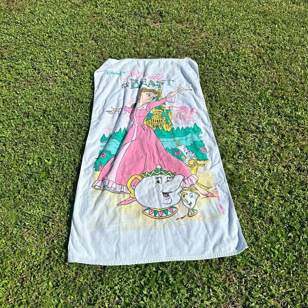 Vintage Franco Beauty and the Beast Beach Towel